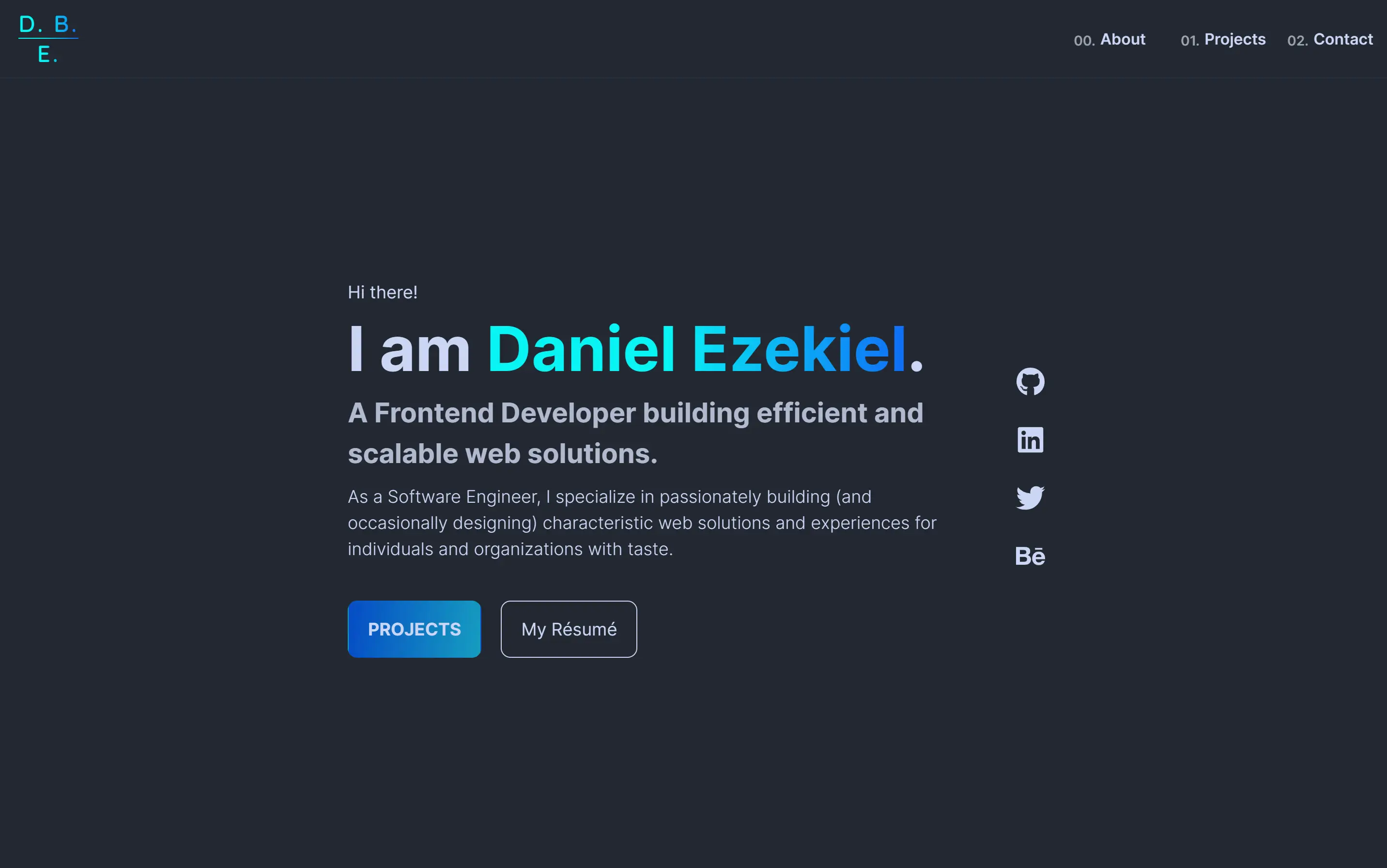 Daniel Ezekiel - Portfolio